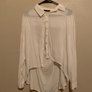 White Brandy Melville Button Up Blouse